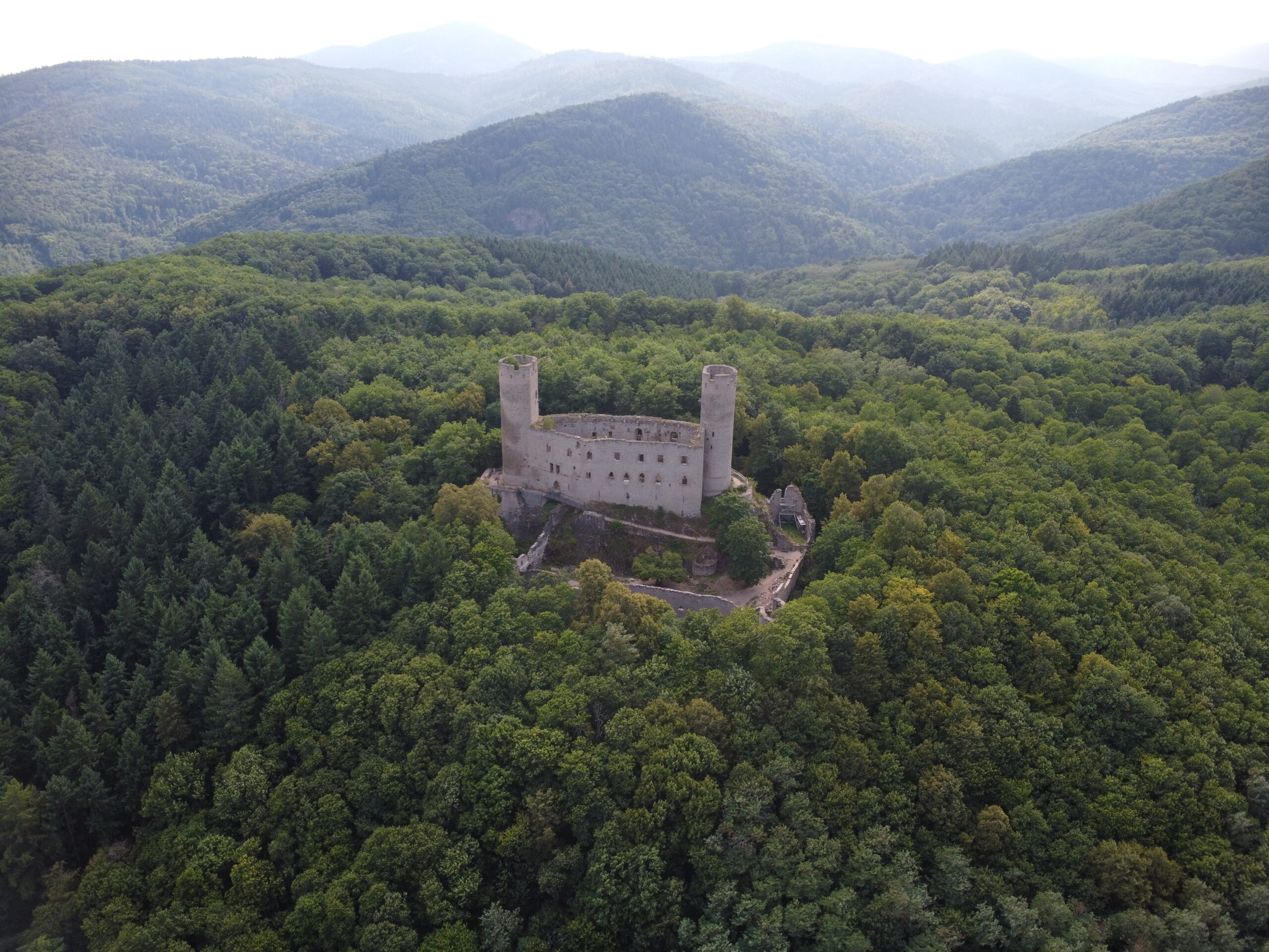 Chateau d'Andlau drone Chateau d'Andlau drone